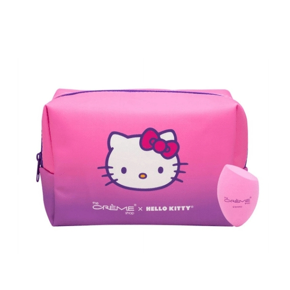 Hello Kitty Pink and Purple Makeup Bag - Picture 1 of 5